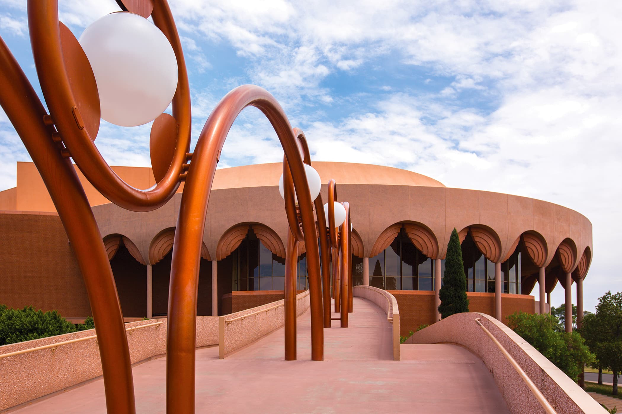 Outside Gammage, a theater in Tempe on ASU's campus